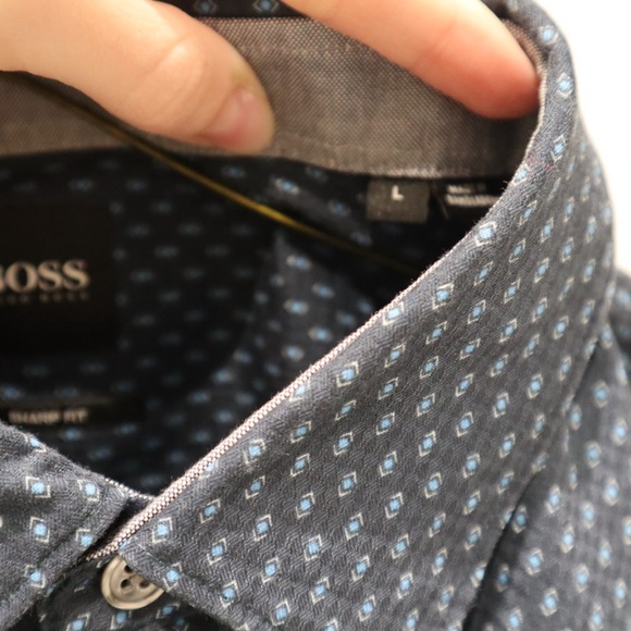 NWOT Hugo Boss Sharp Fit Button-Down Shirt - Picture 5 of 5